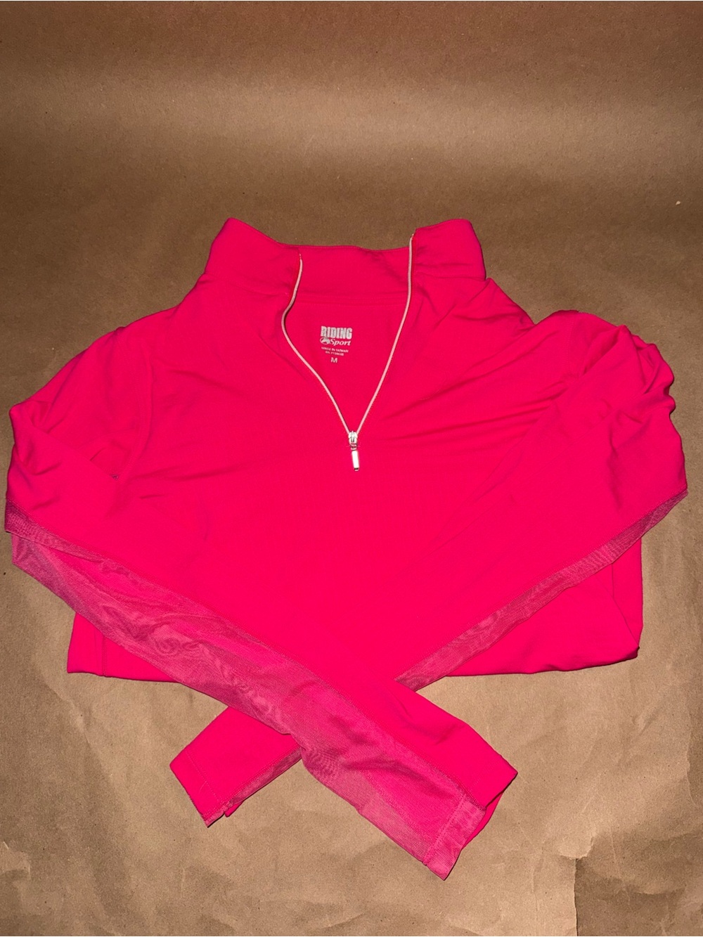 Riding Sport Women's Hot Pink Quarter-Zip Pullover